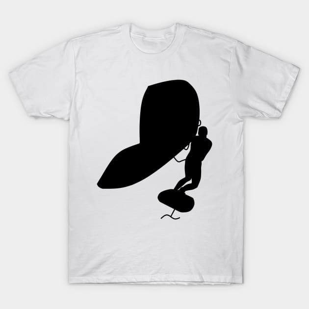 Surfing with Foilwing T-Shirt by der-berliner
